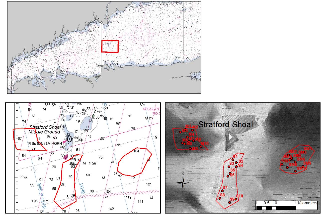 Maps showing the sampling sites selected by Stony Brook University